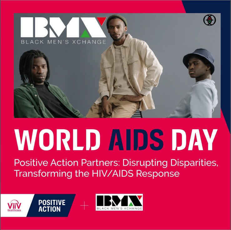 World AIDS Day community awareness graphic from Black Men's Xchange.